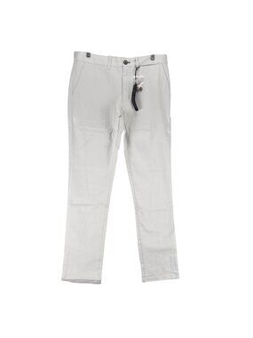 Nifty Genius Pants Mens 32x32 Gray Stretch Chino Mid Rise Straight *NWT*